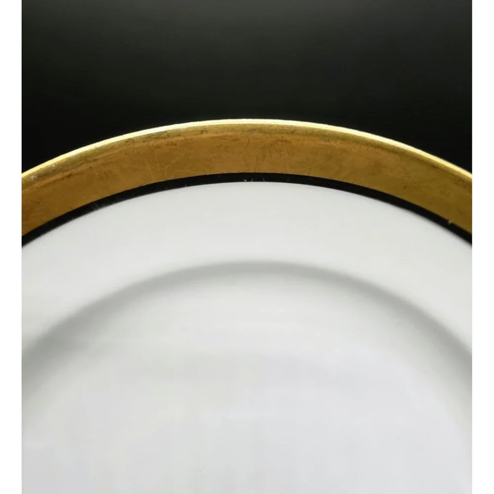 Set/2 Antique Wilhelm & Decsenyi German Porcelain Dinner Plate 9.5